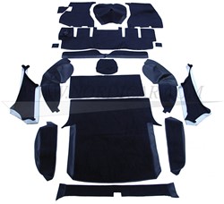 Matten set Zwart Compleet  Volvo 1800ES 000116