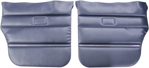 Türverkleidungssatz links + rechts hinter blau Volvo 244/245 000384-000385