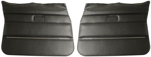 Deurpaneel set links + rechts voorzijde  zwart Volvo 244/245 000393-000394