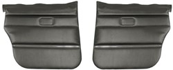 Door panel set left + right rear black Volvo 244/245 000395-000396