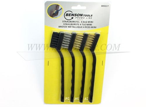Brosse métallique 4 pcs mini IB-000227-2