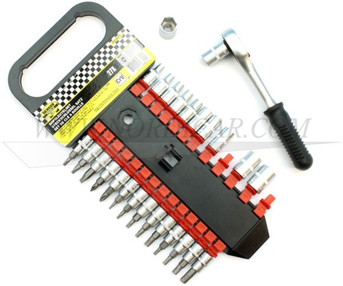 Dopsleutelset 1/4 inch 27 delig IB-7877-2