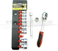 Socket set 3/8 inch 12 pieces IB-8608