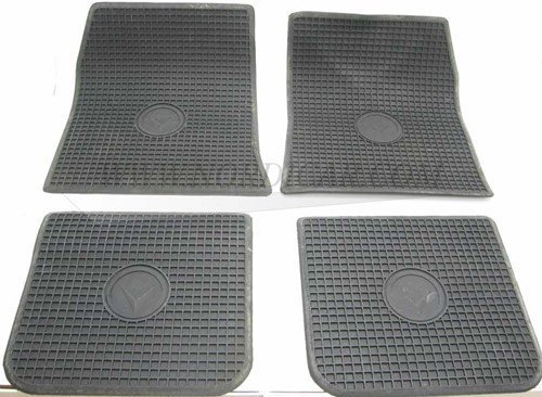 Floor accessory mats Rubber Black Volvo Amazon 277216