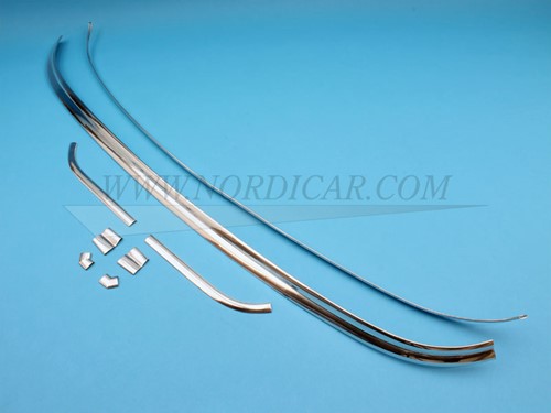 Rear screen trim molding set Volvo Amazon 120 130 654372