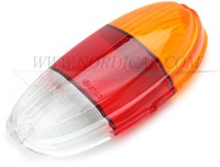 Lens, taillight orange/red/white Volvo Amazon 1961-1970 672426