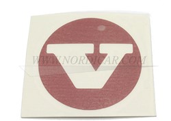 Hub cap sticker red- 4cm Volvo 1800E ES 142 144 145 164 73- 1210343