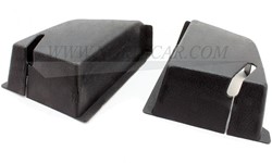 Rear seat belt cover set black (Lef and ight) Volvo 242 244 264 1210580-1210581