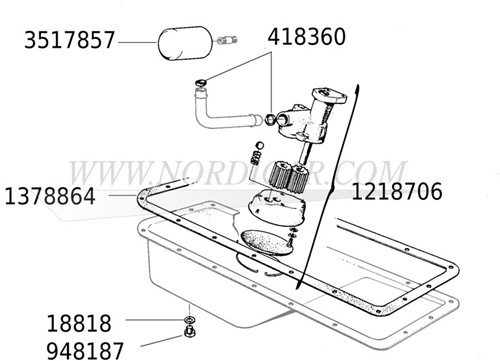 Oliepompring rubber Volvo B18 B20 B30 B19 t/m B230 418360-2