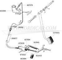 Mutter Kupplungsnehmer Volvo Amazon 1800 -69 653433-2