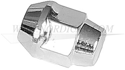 Wielmoer chroom: 1/2 UNF Volvo 544 210 Amazon P1800 P1800S P1800E 1800ES 142 144 145 164 240 260 1273332