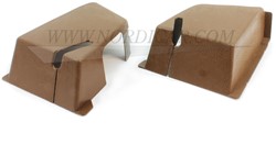 Rear seat belt cover set- brown (Lef and ight) Volvo 242 244 264 1294750