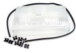 Headlamp glass- Left Volvo 240 260 81-93 1312058