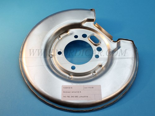 Stofplaat remschijf Links/Rechts Achterzijde Volvo 740 760 940 960 z/multilink 1330432