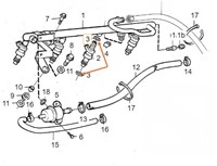 Caoutchouc d'injecteur  Volvo 200 700 900 B23F B200F B230F ('85-'93) 1346393-2