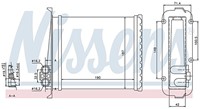 Heater core Nissens Volvo 850 S/V/XC70 -00 C70 -05 9144221-2