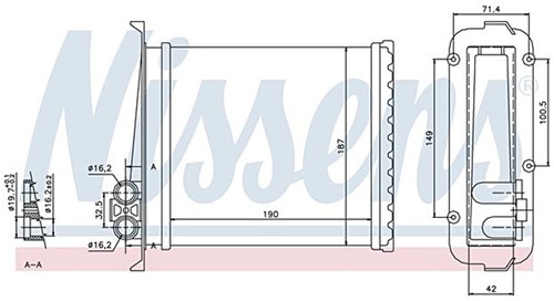 Wärmetauscher Innenraumheizung Nissens Volvo 850 S/V/XC70 -00 C70 -05 9144221-2