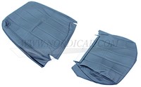 Stoel bekleding set blauw Vinyl zitting + rugleuning (1 stoel) Volvo 240 260 1981-1993  1388848
