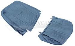 Seat cover set- blue Vinyl- seat and back Volvo 240 260 1981-1993  1388848