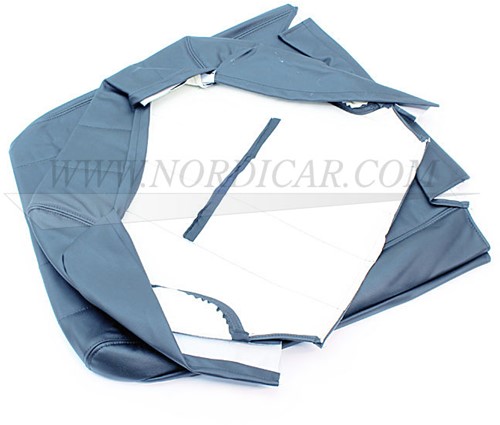 Bezug Satz blau Vinyl- Sitz und Rückenlehne Volvo 240 260 1981-1993  1388848-3