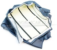 Bezug Satz blau Vinyl- Sitz und Rückenlehne Volvo 240 260 1981-1993  1388848-3L-3