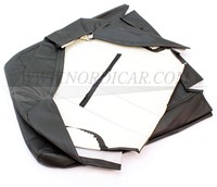 Seat cover set- black Vinyl- seat and back Volvo 240 260 1981-1993 rug en zitting 1388865-3