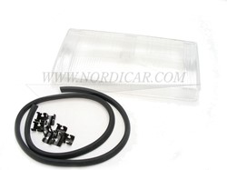 Verre de phare avant gauche Volvo 740 84-89 760 82-87 (glaslengte 36cm) 1392836