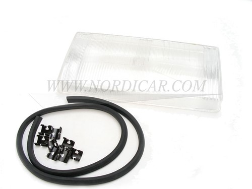 Koplampglas Links Volvo 740 84-89 760 82-87 (glaslengte 36cm) 1392836