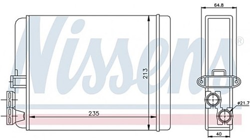 Heater core- Nissens Volvo S60 S80 V70 XC70 XC90 9171503-2