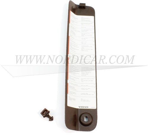 Deckel Sicherungshalter- braun mit Clip Volvo 240 260 1979-1993 1294883-2