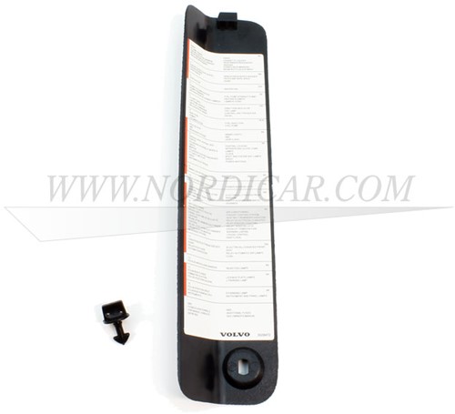 Fuse box cover- blue with clip Volvo 240 260 1979-1993 1294881-2