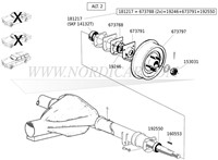 Joint de plaque de fixation de tambour de frein Volvo 444 445 544 210 Ama 1800S 673788-3