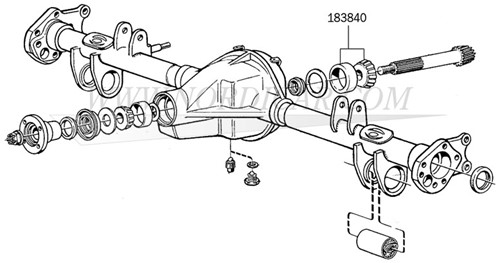 Lager, Differential Kegelrollenlager Antriebskegelrad – Hinten  Volvo 240 740 1030 183840-2