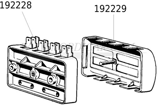 Zekeringkast deksel Volvo 544 210 Ama 192229-2