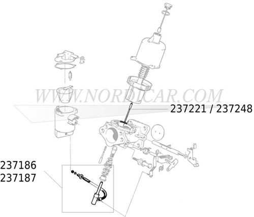 Pointeau de carburateur ZH Volvo SU HS6 237221-2