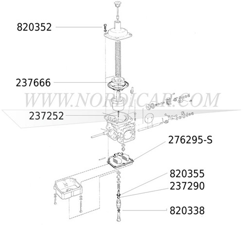 Pointeau de carburateur 4F Volvo 210 Ama 140 B18A Stromberg 237252-2