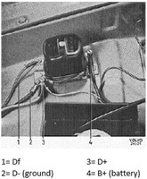 Lichtmaschineregler 12V Volvo 544 210 Ama P1800 238640-2