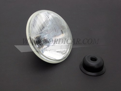 Headlight unit H4- convex glass Volvo 444 445 544 210 Amazon 1800 140 18cm 238775