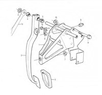 Clip, Bremschspedal  Volvo 850 V/S -2000-2