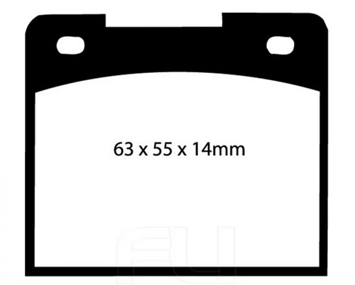 Kit de plaquettes de frein arrière EBC Yellowstuff Volvo P1800 ('70-) 140 164 240 260 270164-2