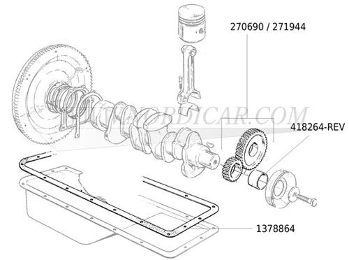 Carterpan pakking Volvo B18 B20 B19 B21 B23 B200 B230 1378864-3