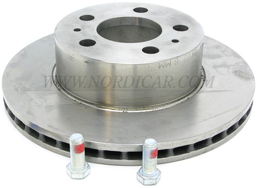 Brake disc Front ATE vented Volvo 164 72-75 270735