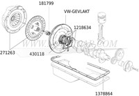 Oil pan- used part Volvo B18 B20  418260-2