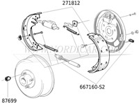 Remschoenveer set Volvo 544 210 Ama 1800 -63 273173-3