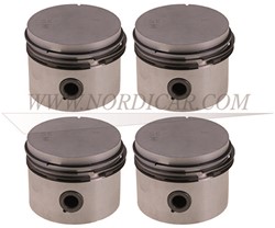 Jeu de pistons 4pcs 015 : segments de piston inclus Volvo 140 164 240 B20 ('74-'76) 272058