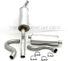 Ligne D'échappement Complète Pour Volvo 740/940 2.0 2.3 (1987-1997) - Neuf Avec Garantie 30 Mois