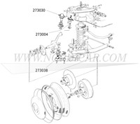 Ball joint- Upper Volvo Ama 1800 -64 typen met smeernippel 273004-3