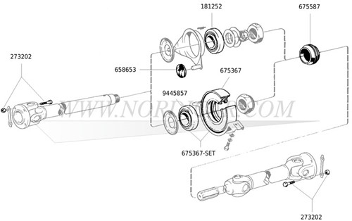 Beugel tussenasrubber gebruikt Volvo Ama 67- 140 -69 1800 67-70 671804-2