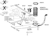 Stoßdämpfer Hinterachse- Standard- Monroe Volvo 220 combi 273347-2