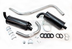 Schalldämpfersatz Volvo 140 B18 B20 carburateur vanaf voorpijp 681318